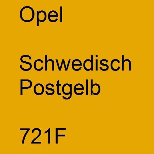 Opel, Schwedisch Postgelb, 721F.